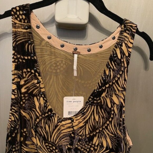 Free People Ellie Burnout Velvet Dress with studded neckline - Picture 10 of 16